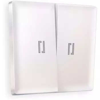 Лицевая панель Ambrella Volt ALFA (Жемчуг) для 2-клавишных выключателей с подсветкой QUANT AP2040