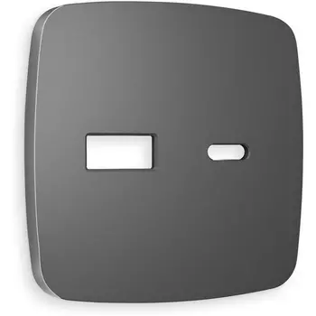 Лицевая панель Ambrella Volt OMEGA (Антрацит серый) для розетки 2USB тип A+C QUANT OP6610