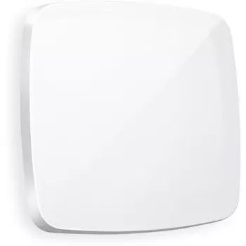Лицевая панель Ambrella Volt OMEGA (Белый глянец) для 1-клавишных выключателей QUANT OP1010
