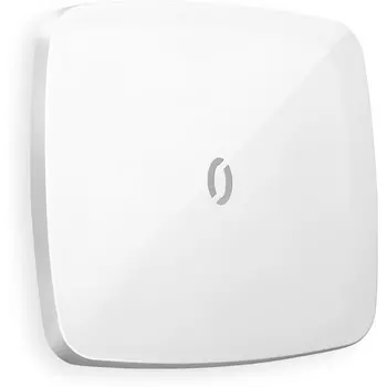 Лицевая панель Ambrella Volt OMEGA (Белый глянец) для 1-клавишных выключателей с подсветкой QUANT OP1020