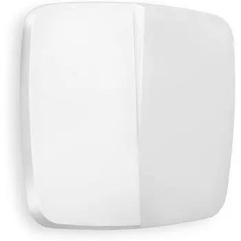 Лицевая панель Ambrella Volt OMEGA (Белый матовый) для 2-кл выключателей QUANT OP1230