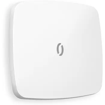 Лицевая панель Ambrella Volt OMEGA (Белый матовый) для 1-кл выключателей с подсветкой QUANT OP1220