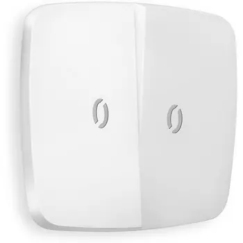 Лицевая панель Ambrella Volt OMEGA (Белый матовый) для 2-кл выключателей с подсветкой QUANT OP1240