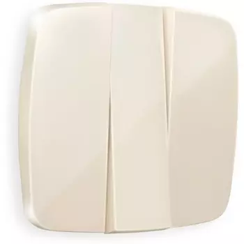 Лицевая панель Ambrella Volt OMEGA (Бежевый глянец) для 3-клавишных выключателей QUANT OP3050