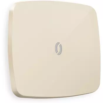 Лицевая панель Ambrella Volt OMEGA (Бежевый глянец) для 1-клавишных выключателей с подсветкой QUANT OP3020