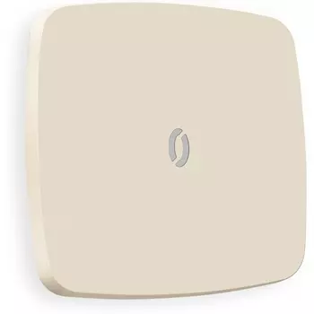 Лицевая панель Ambrella Volt OMEGA (Бежевый матовый) для 1-кл выключателей с подсветкой QUANT OP3220