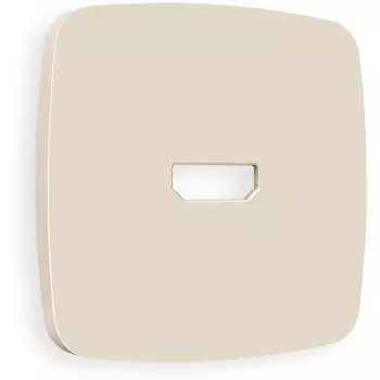 Лицевая панель Ambrella Volt OMEGA (Бежевый матовый) для HDMI розетки QUANT OP3340