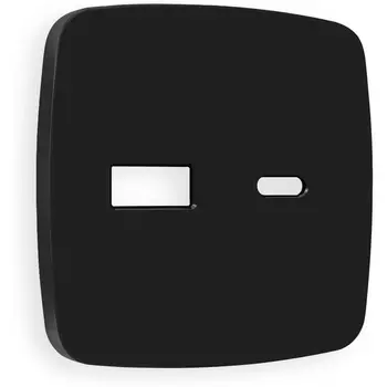 Лицевая панель Ambrella Volt OMEGA (Черный матовый) для розетки 2USB тип A+C QUANT OP8110