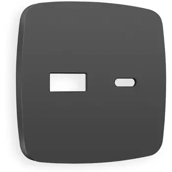 Лицевая панель Ambrella Volt OMEGA (Графит Мягкое касание) для розетки 2USB тип A+C QUANT OP9110