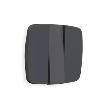 Лицевая панель Ambrella Volt OMEGA (Графит Мягкое касание) для 3-клавишных выключателей QUANT OP9050