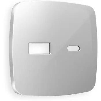 Лицевая панель Ambrella Volt OMEGA (Серебро глянец) для розетки 2USB тип A+C QUANT OP4110