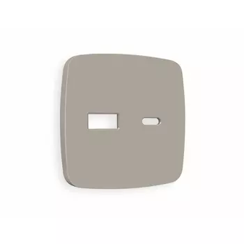 Лицевая панель Ambrella Volt OMEGA (Серо-бежевый матовый) для розетки 2USB A+C QUANT OP3710