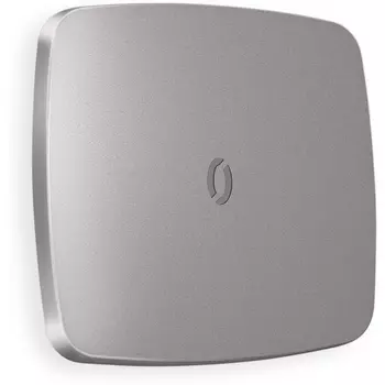 Лицевая панель Ambrella Volt OMEGA (Сталь матовый) для 1-клавишных выключателей с подсветкой QUANT OP5020