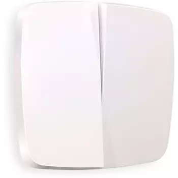 Лицевая панель Ambrella Volt OMEGA (Жемчуг) для 2-клавишных выключателей QUANT OP2030