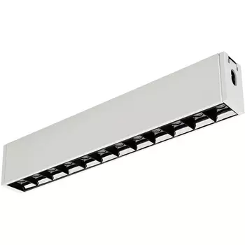 Линейный настенно-потолочный светильник LED CLIP-38-LASER-S330-12W Warm3000 (WH, 36 deg, 24V) (Arlight, IP40 Металл, 3 года) 029006