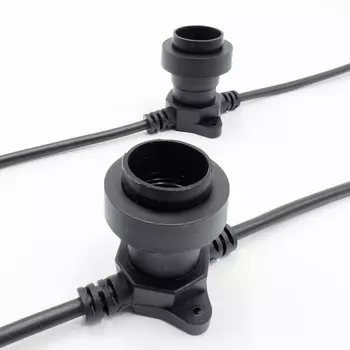 LTC 10м, Провод Черный Каучук, Шаг см, Патронов, IP65 Laitcom Белт-Лайт BL10m/25L-1