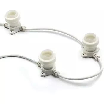 LTC 50м, Провод Белый Каучук, Шаг см, Патронов, IP65 Laitcom Белт-Лайт BL50m/250L-8