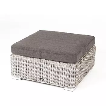 "Лунго" плетеная оттоманка с подушкой, цвет бежевый 4SIS арт.УТ-00001785