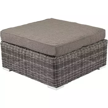 "Лунго" плетеная оттоманка с подушкой, цвет графит 4SIS арт.УТ-00001989