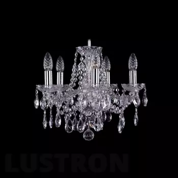 Люстра хрустальная Bohemia 1413 1413/5/141/Ni подсвечник