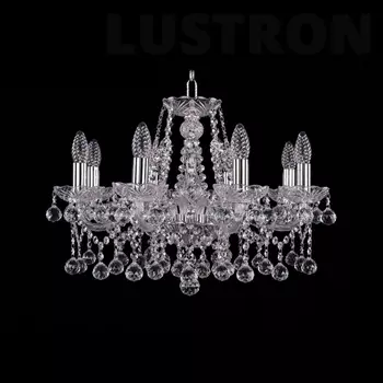 Люстра хрустальная Bohemia 1413 1413/8/200/Ni/Balls подсвечник