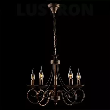 Люстра подсвечник 22404/5 черный с золотом Eurosvet 22404