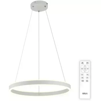 Люстра с пультом подвесная LED Citilux Дуэт CL719500 кольцо