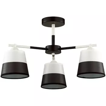 Потолочная люстра на штанге черный, белый E27 3*60W Lumion Bessie 5215/3C