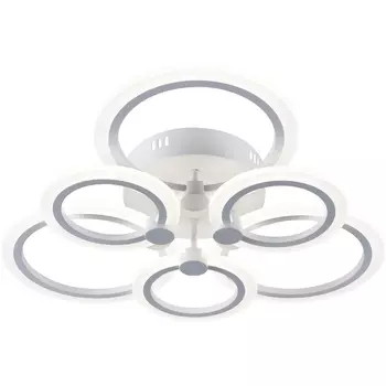 Люстра потолочная светодиодная с пультом Вт 3000К-6000К Rivoli Blanca 6094-106