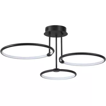 Люстра потолочная Lumion Ursula 6506/66CL LEDIO черный LED 66W 4188Лм 3000-6000K с пультом ДУ 220V