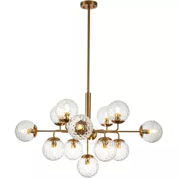 Люстра потолочная на штанге (11008/13P Brass) Indigo Cocoon V000121 в форме шара