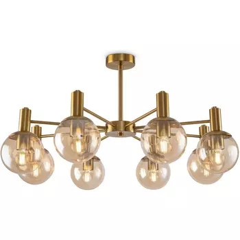 Люстра потолочная на штанге Freya GLOBO FR5175PL-08BS