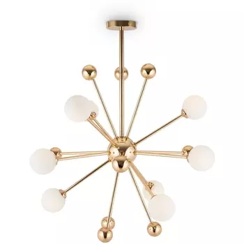 Люстра потолочная на штанге Freya Planets FR5200PL-09FG шарики