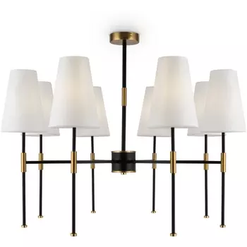 Люстра потолочная на штанге Freya Tida FR5196PL-08BBS