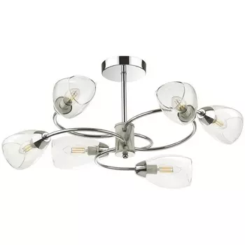 Люстра потолочная Romeo 5207/6C хром E14 6*40W (Lumion)