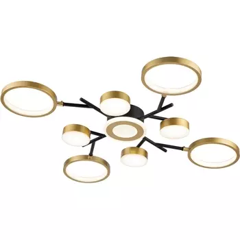 Люстра потолочная светодиодная 10206/9 LED*97W Black/Gold Escada Optimal 10206/9LED