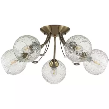 Люстра потолочная античная латунь E14 5*40W Lumion Tula 5266/5C