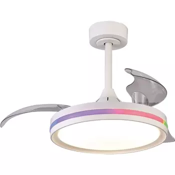 Люстра потолочная-вентилятор RGB LED с ПДУ Mantra North 8729