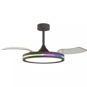 Люстра потолочная-вентилятор RGB LED с ПДУ Mantra Rafaga 8728