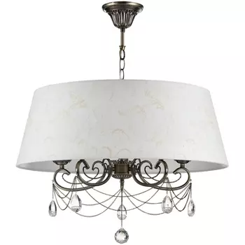 Люстра с подвесками из хрусталя Freya Brossard FR2904-PL-05C-BZ