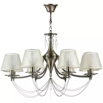 Люстра с подвесками из хрусталя Freya Garcia FR2908-PL-08-BZ