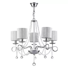 Люстра с подвесками из хрусталя Morel FR2907-PL-05-CH (Freya)