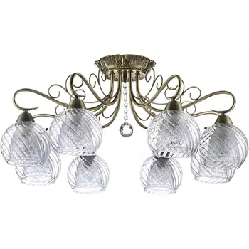 Люстра с подвесками из хрусталя Freya Nella FR2662-PL-08-BZ