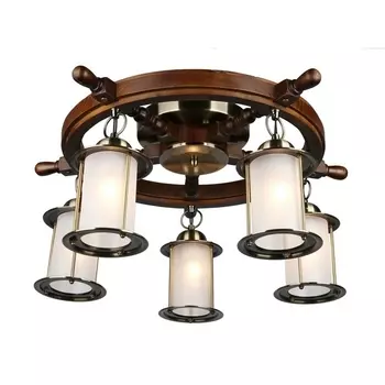 Люстра штурвал Omnilux Ferro OML-50307-05