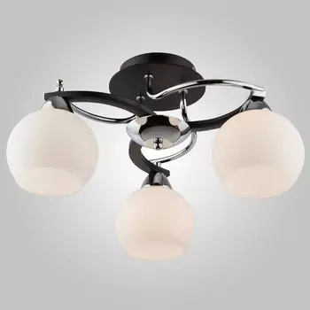 Люстра венге 9654/3 хром/венге Eurosvet 9654 хром / шарики