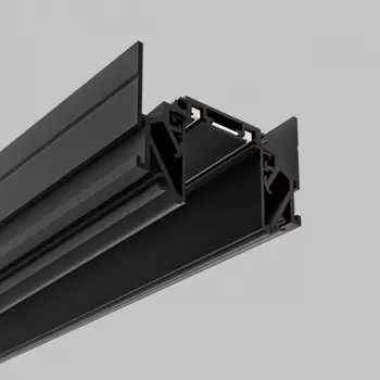 Магнитный шинопровод 1м для потолков встраиваемый 48V ПВХ Imex UT25 IL.0007.7001-BK