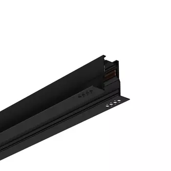 Магнитный шинопровод под гипсокартон встраиваемый 48V под шпаклевку RAUMBERG MG2000Bk (2 метра) Raumberg