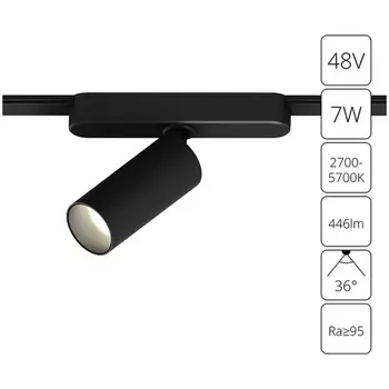 Магнитный трековый светильник LED 48V Arte Lamp Rapid A2956PL-1BK (Умный дом, Алиса)