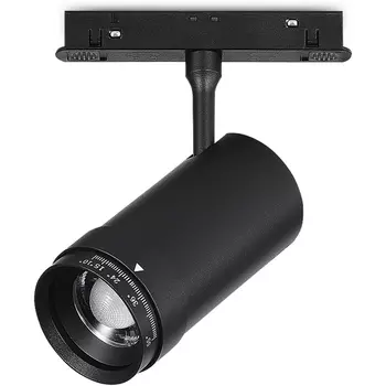 Магнитный трековый светильник ST Luce Skyline 48V ST357.436.12 ZOOM черный LED 1*12W