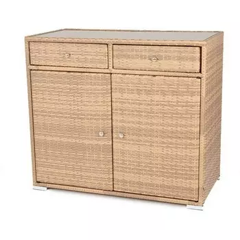 "Мальта" тумба плетеная из искусственного ротанга, цвет соломенный 4SIS арт.УТ-00000494